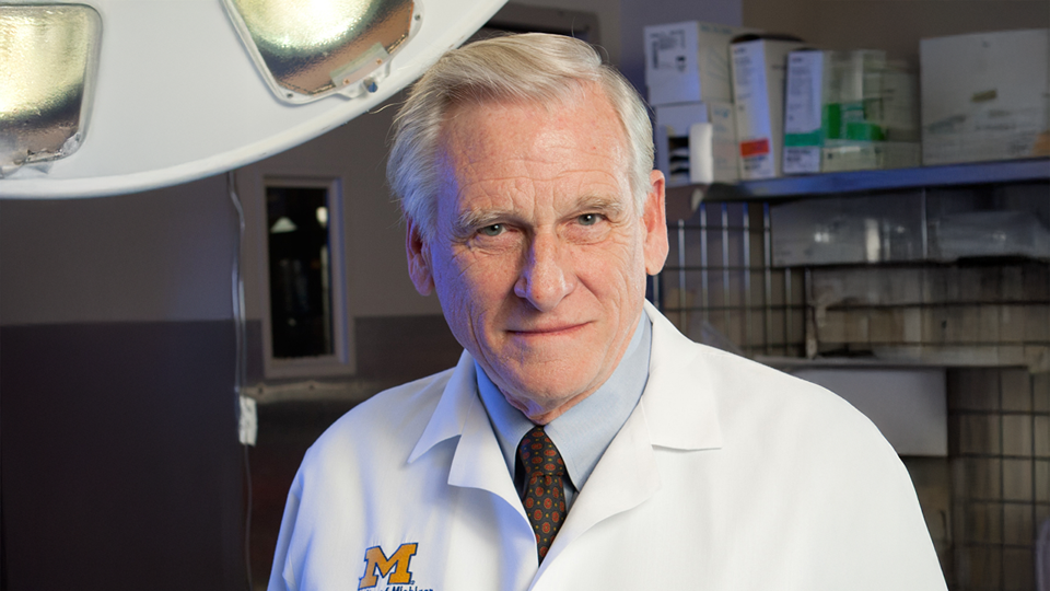 Robert Bartlett wearing a lab coat