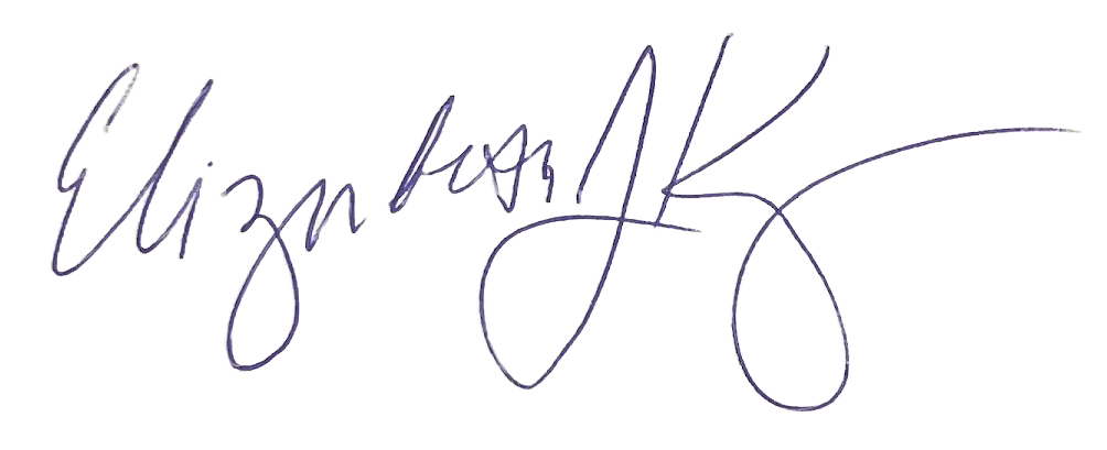 Elizabeth King signature