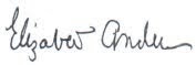 Elizabeth Anderson signature