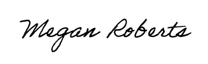 Megan Roberts signature