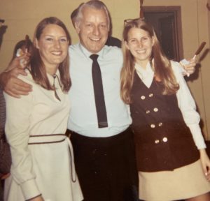 Jane and her father at Father's weekend at the Chi Omega house.