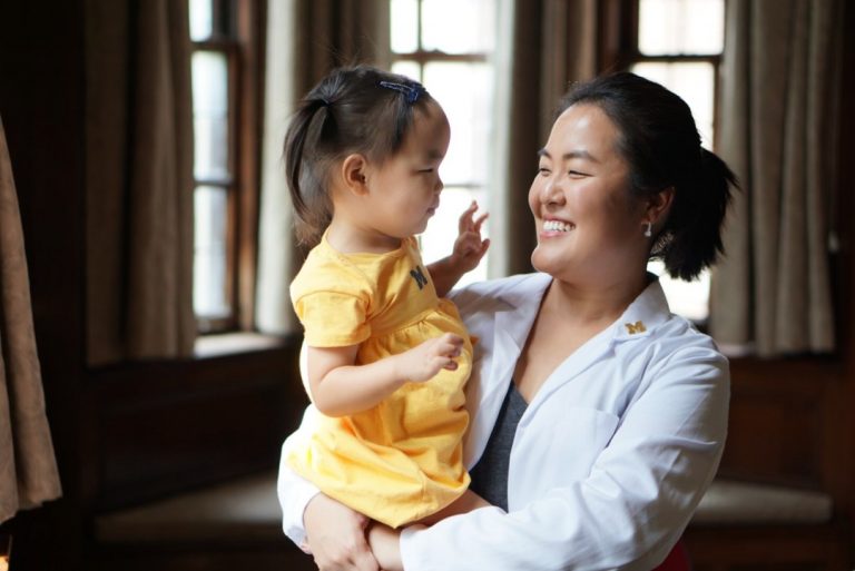 Grace Han and her daughter.