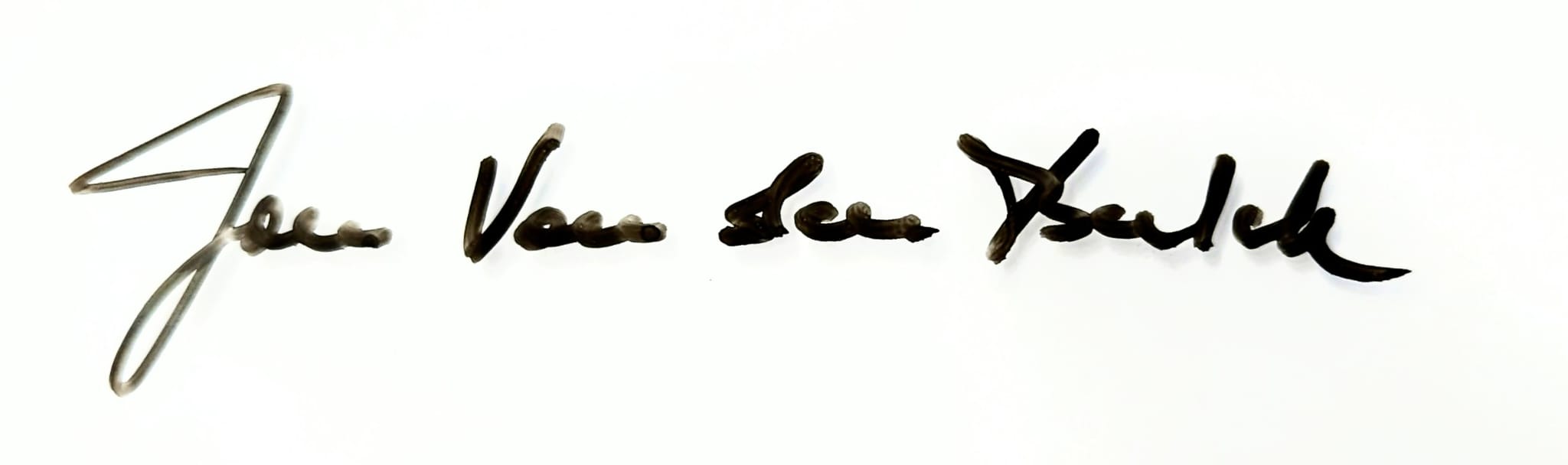 Jan Van Den Bulck signature