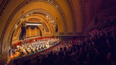 New York Philharmonic performing at Hill Auditorium.