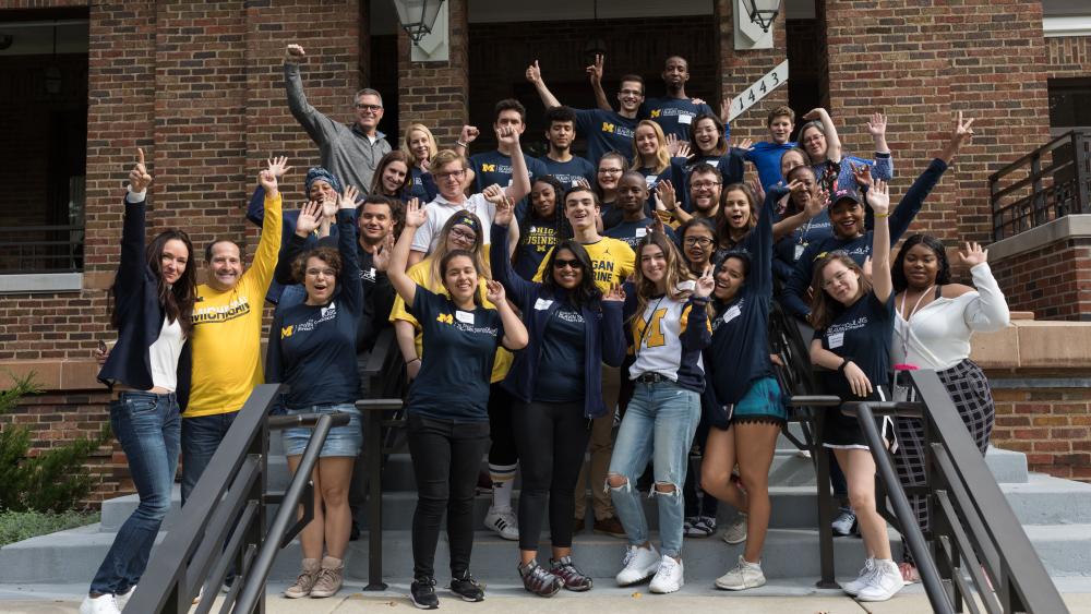 Blavin Scholars pose for a photo 