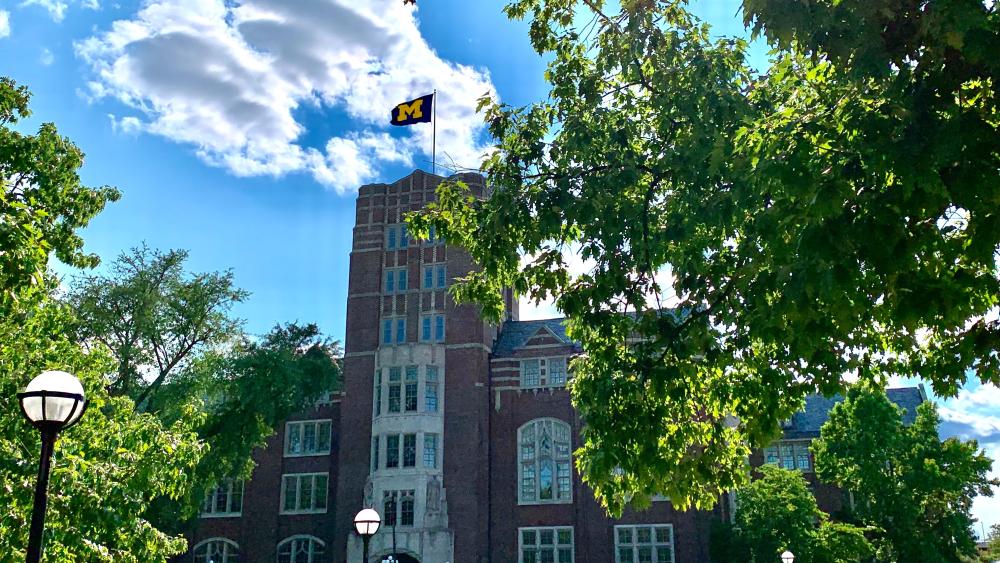 The Michigan Union in the sun 