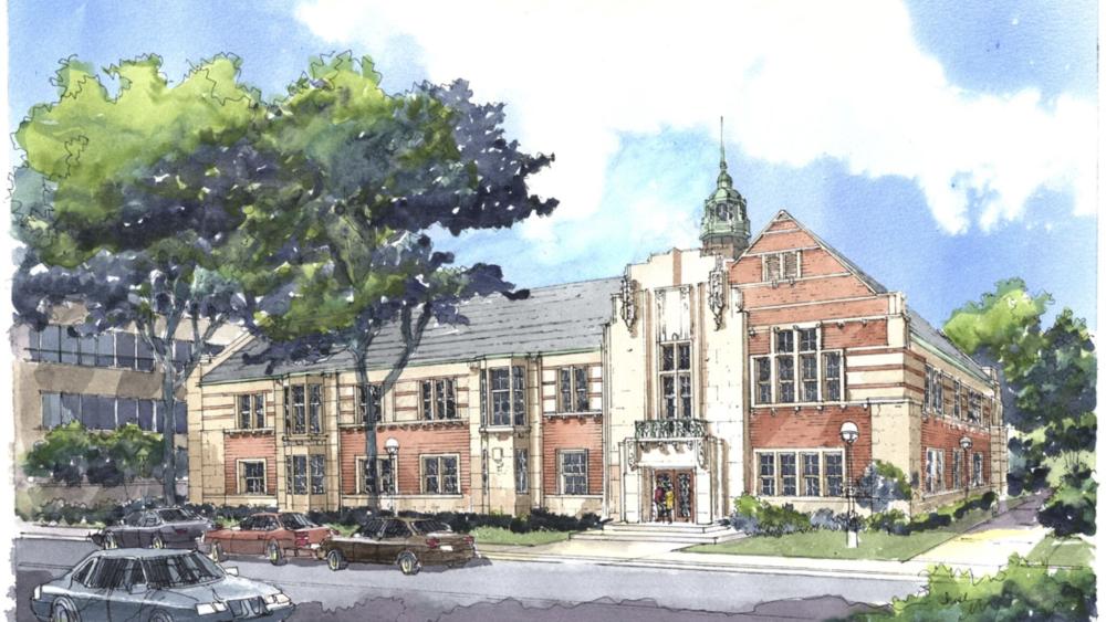 Lipsey Student Publications Building Watercolor