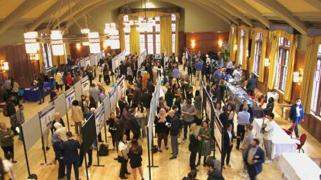 Research Day poster session on at the Michigan League Ballroom