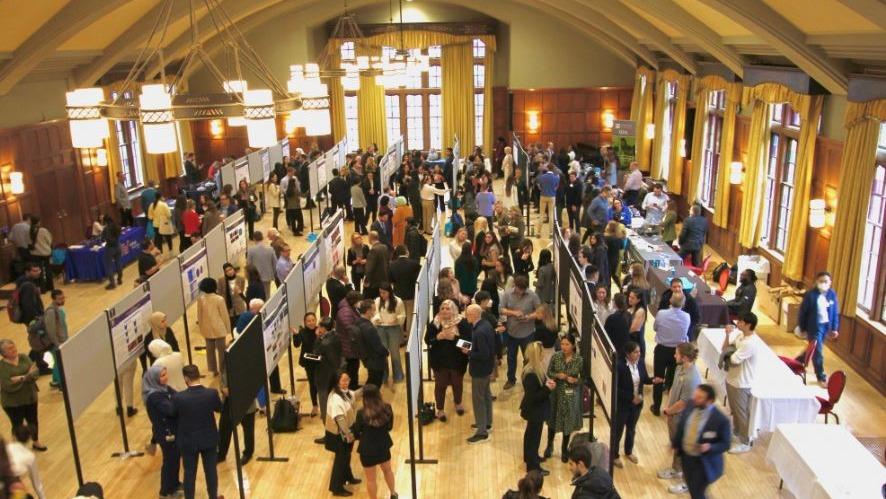 Research Day poster session on at the Michigan League Ballroom