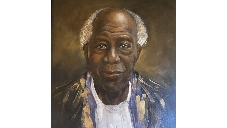 A portrait of Dr. Lee Jones by Ann Arbor dentist and artist Dr. James Lee, a 1990 graduate of the School of Dentistry