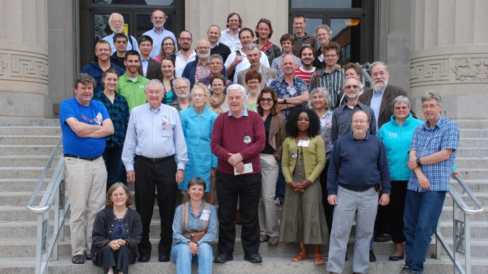  Faculty and Students on the steps of Angell Hall