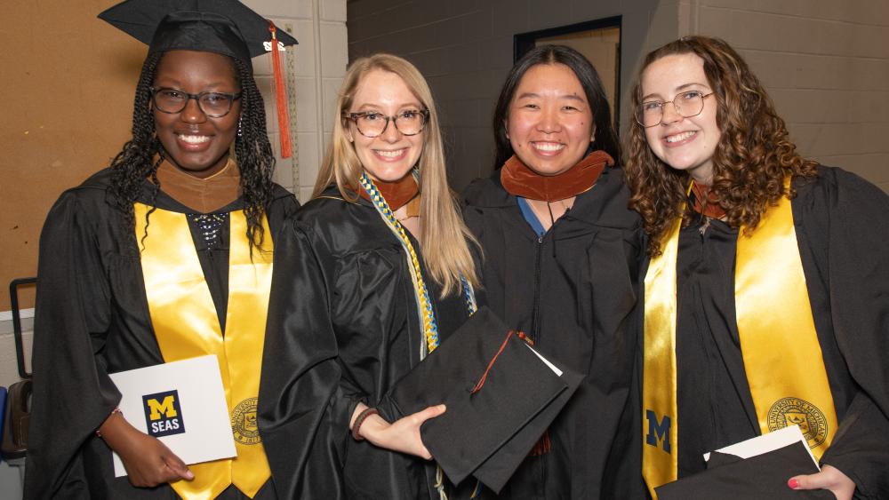 SEAS graduates smiling 