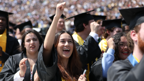 University of Michigan Students at Graduation